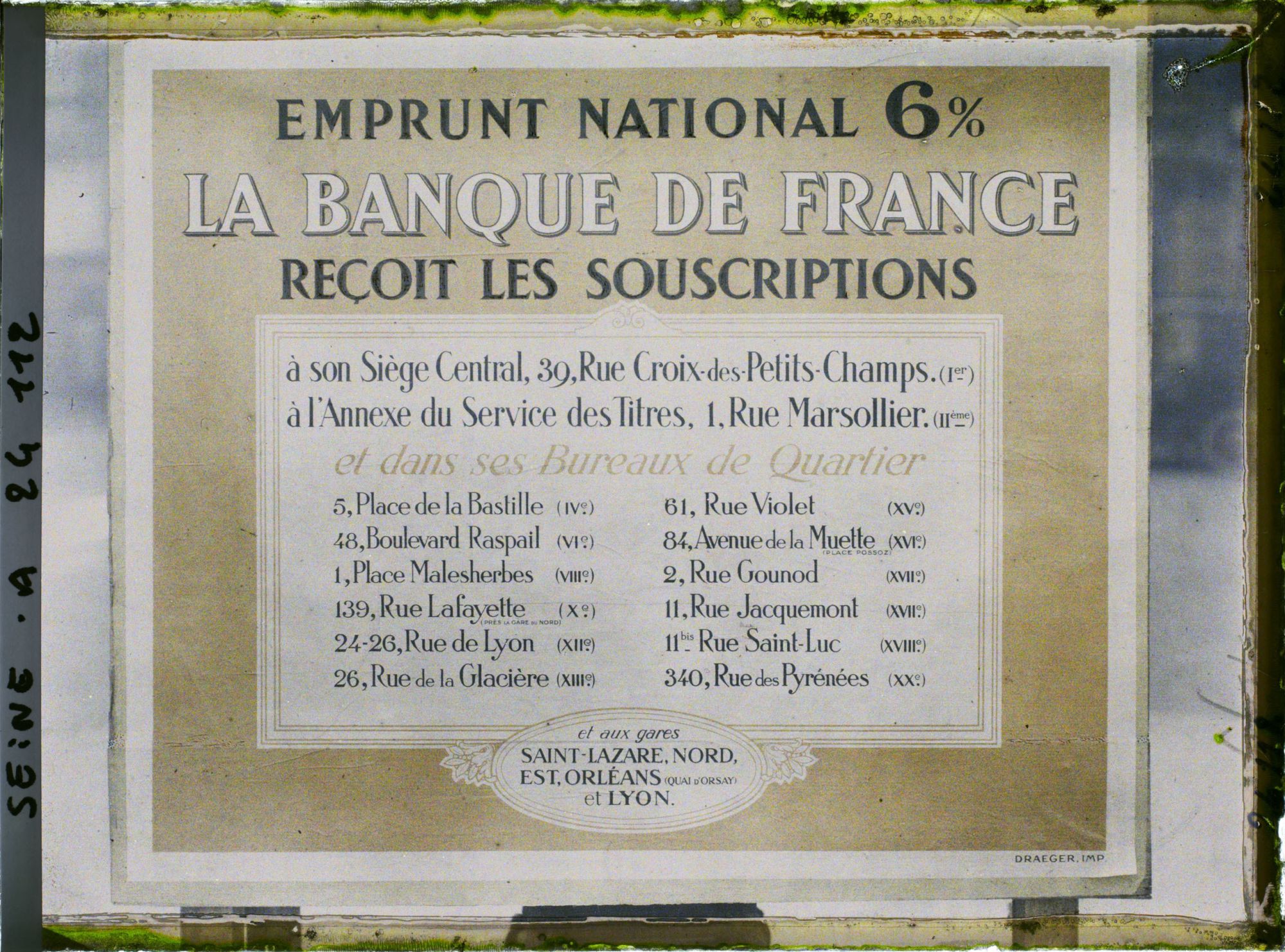 Image représentant Affiche de l'emprunt national de 1920, Banque de France