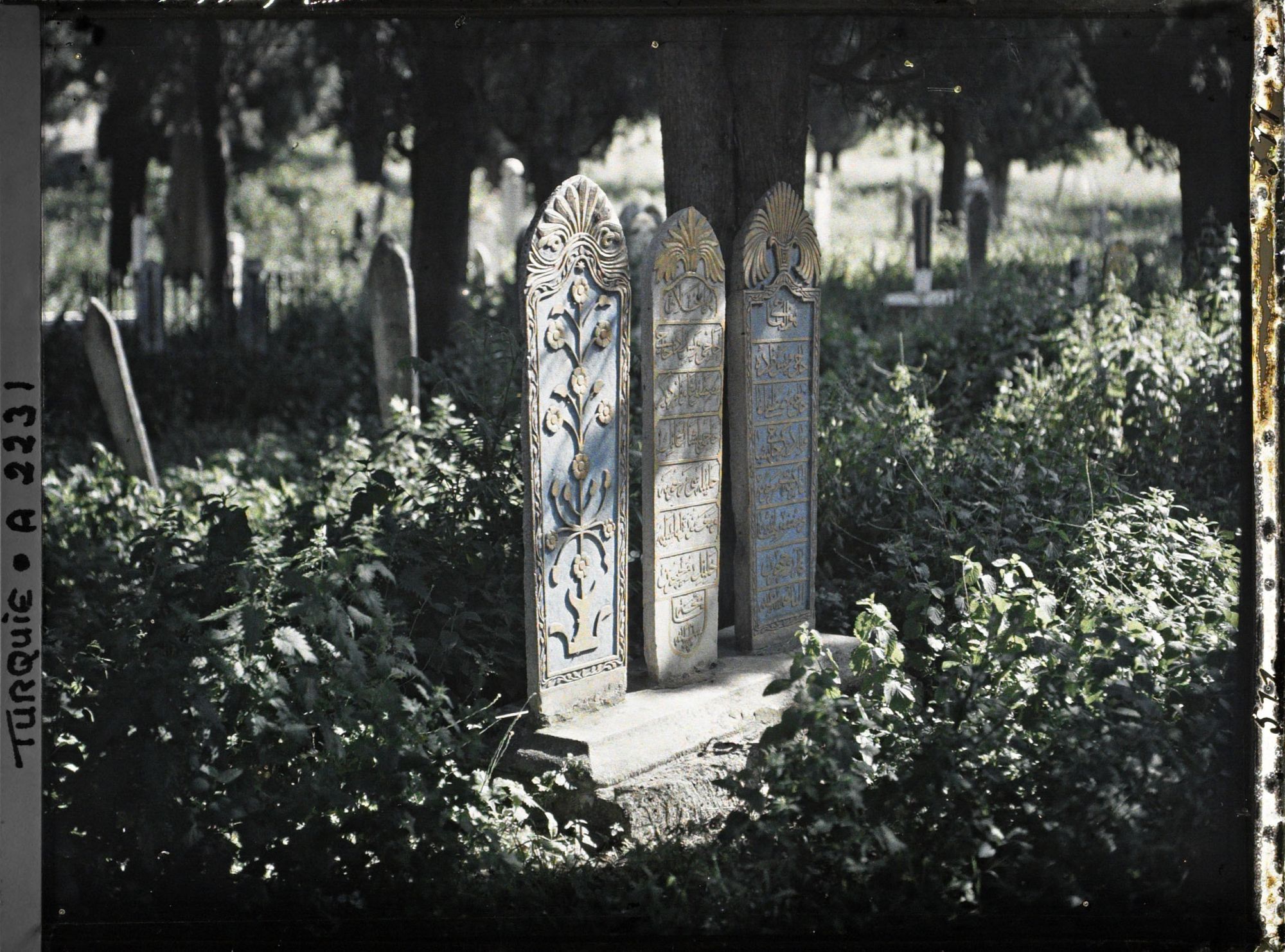 Image représentant Stèles funéraires dans un cimetière de " Bounar Bashi "