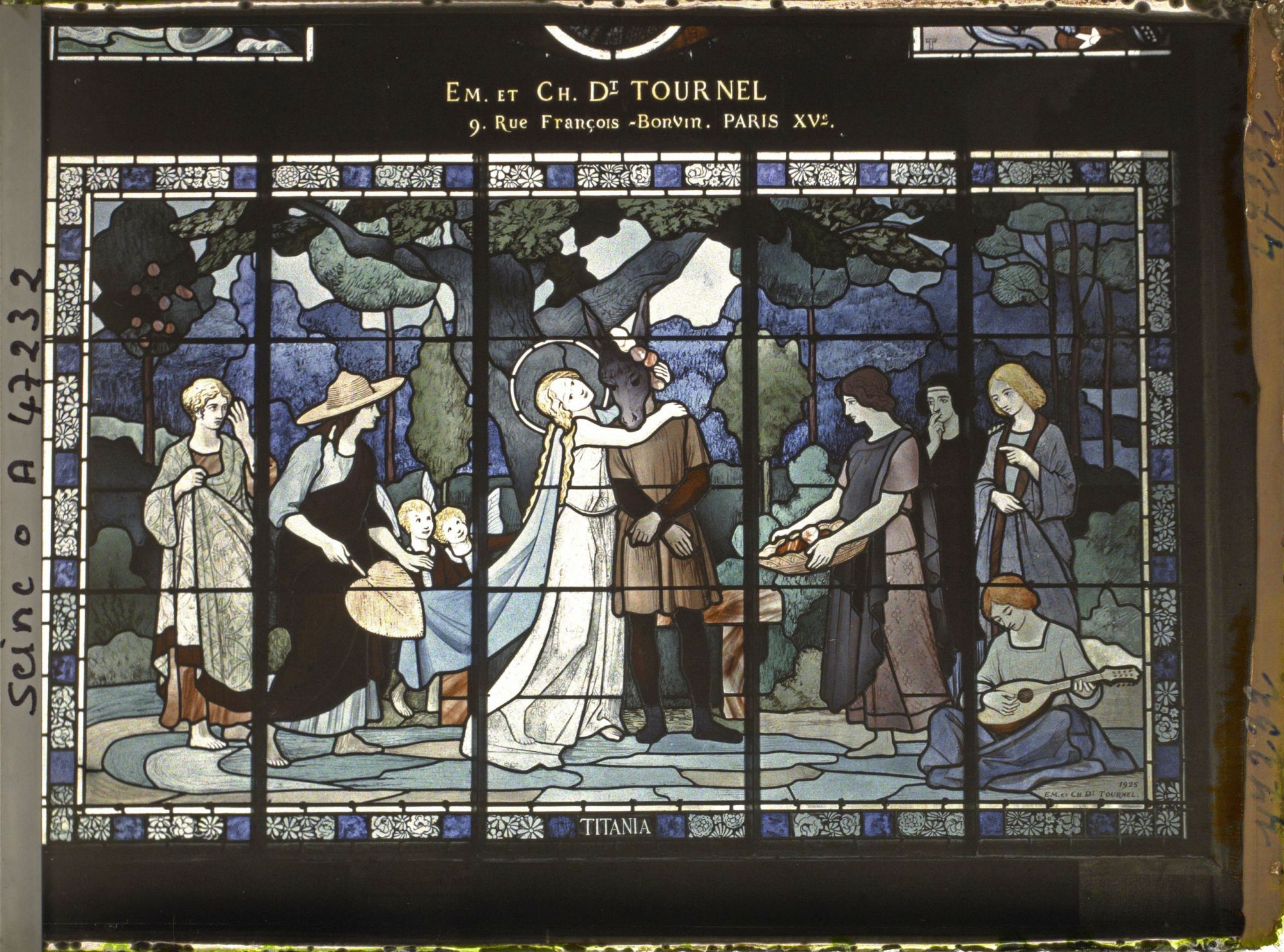 Image représentant L'Exposition des arts décoratifs, Pavillon du Vitrail, Titania, les frères Tournel
