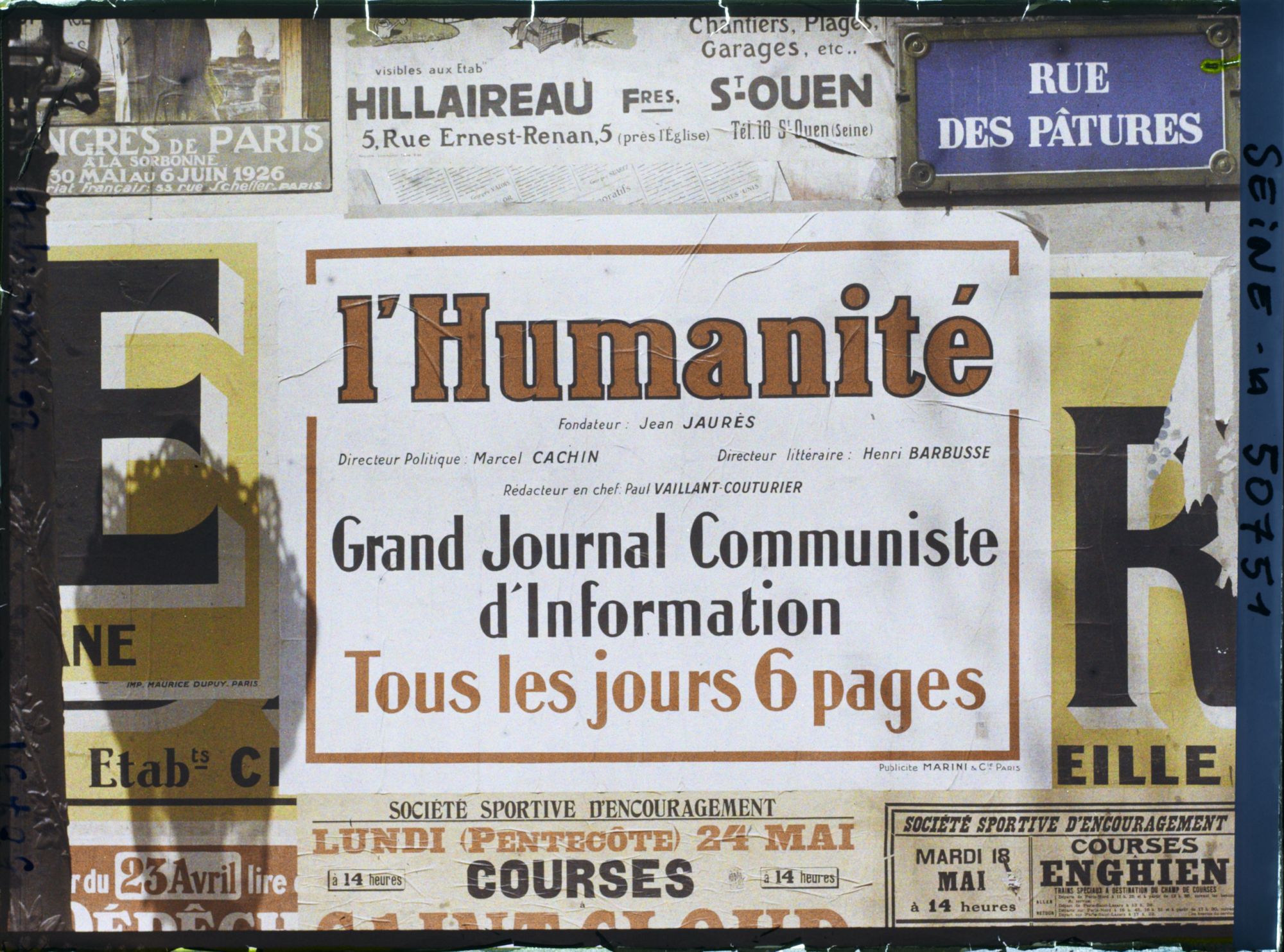 Image représentant Affiche de l'Humanité