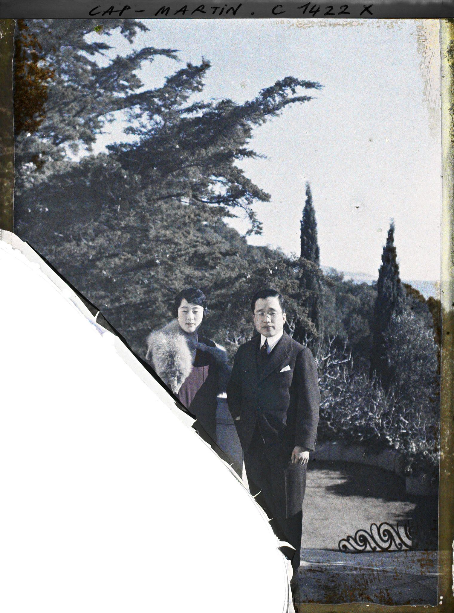 Image représentant Le prince et la princesse de Corée, invités par Albert Kahn