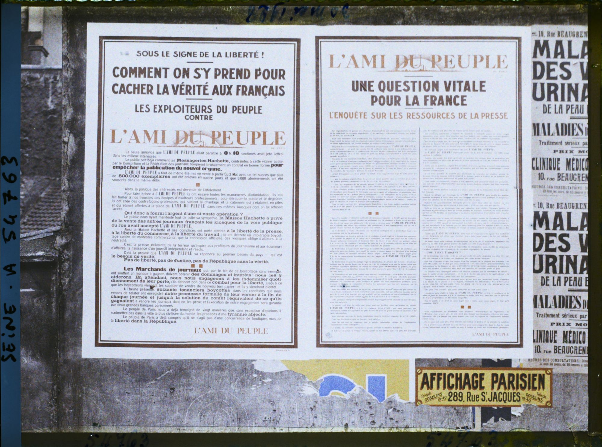 Image représentant Affiche du quotidien " l'Ami du Peuple "