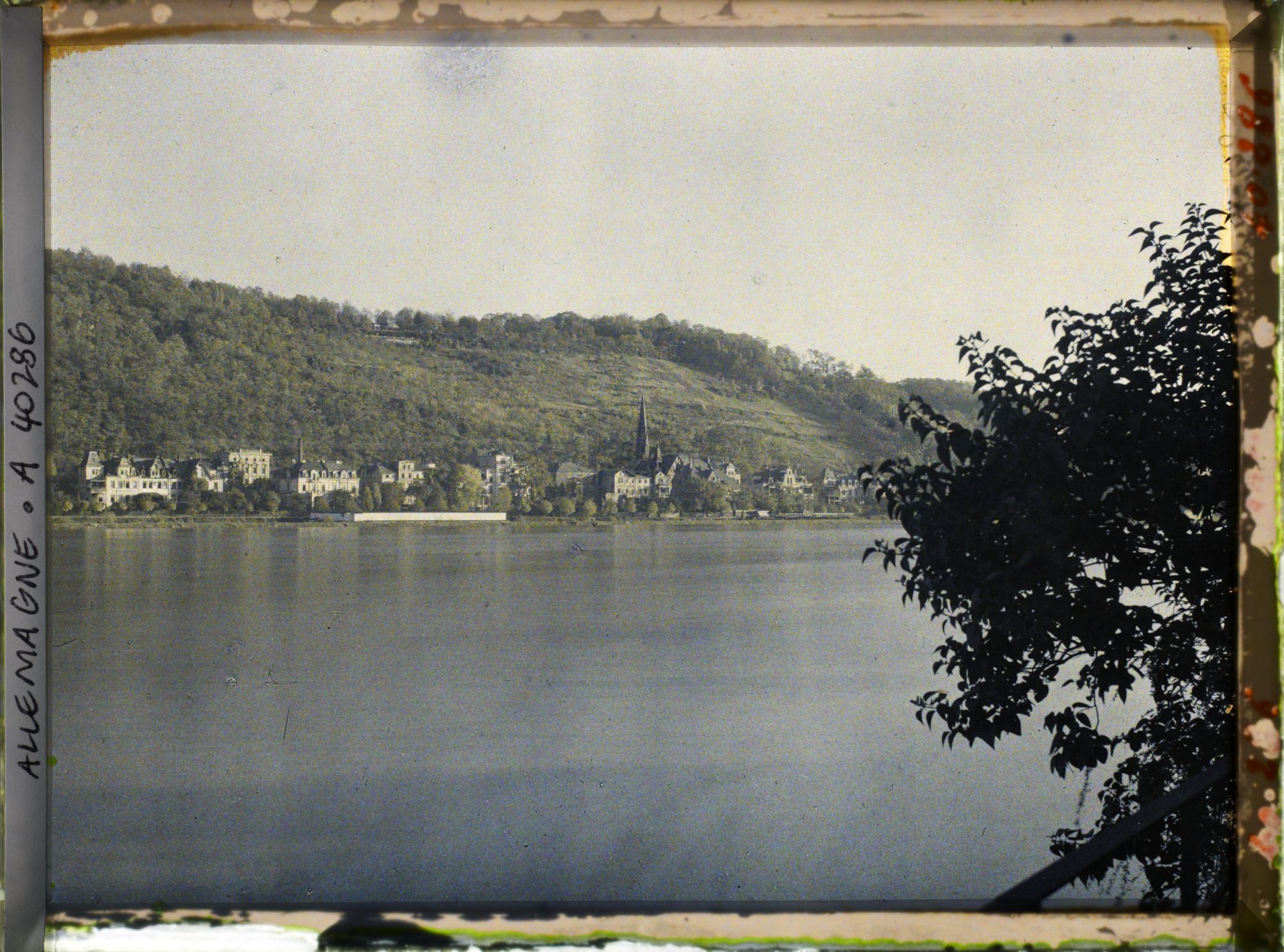 Image représentant Prusse, Coblence, Une vue du Soir sur le Rhin