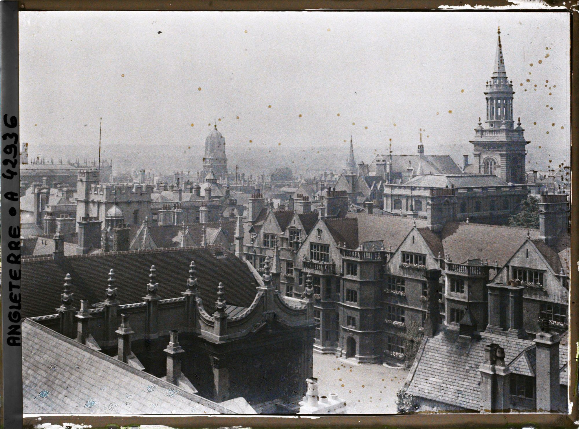 Image représentant Panorama en direction de l'ouest avec le collège Brasenose