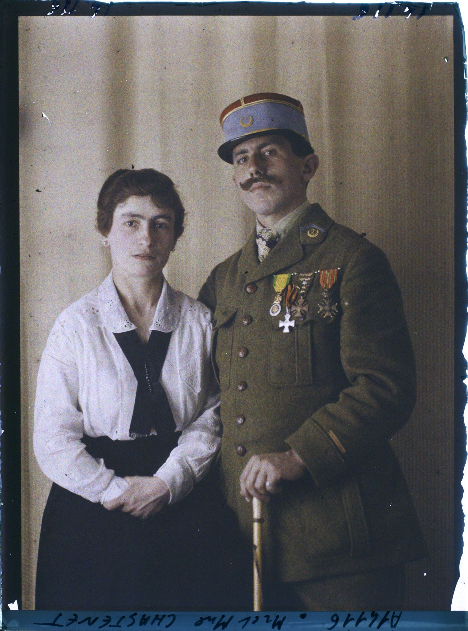 Image représentant L'opérateur Etienne Edmond Chastanet avec son épouse