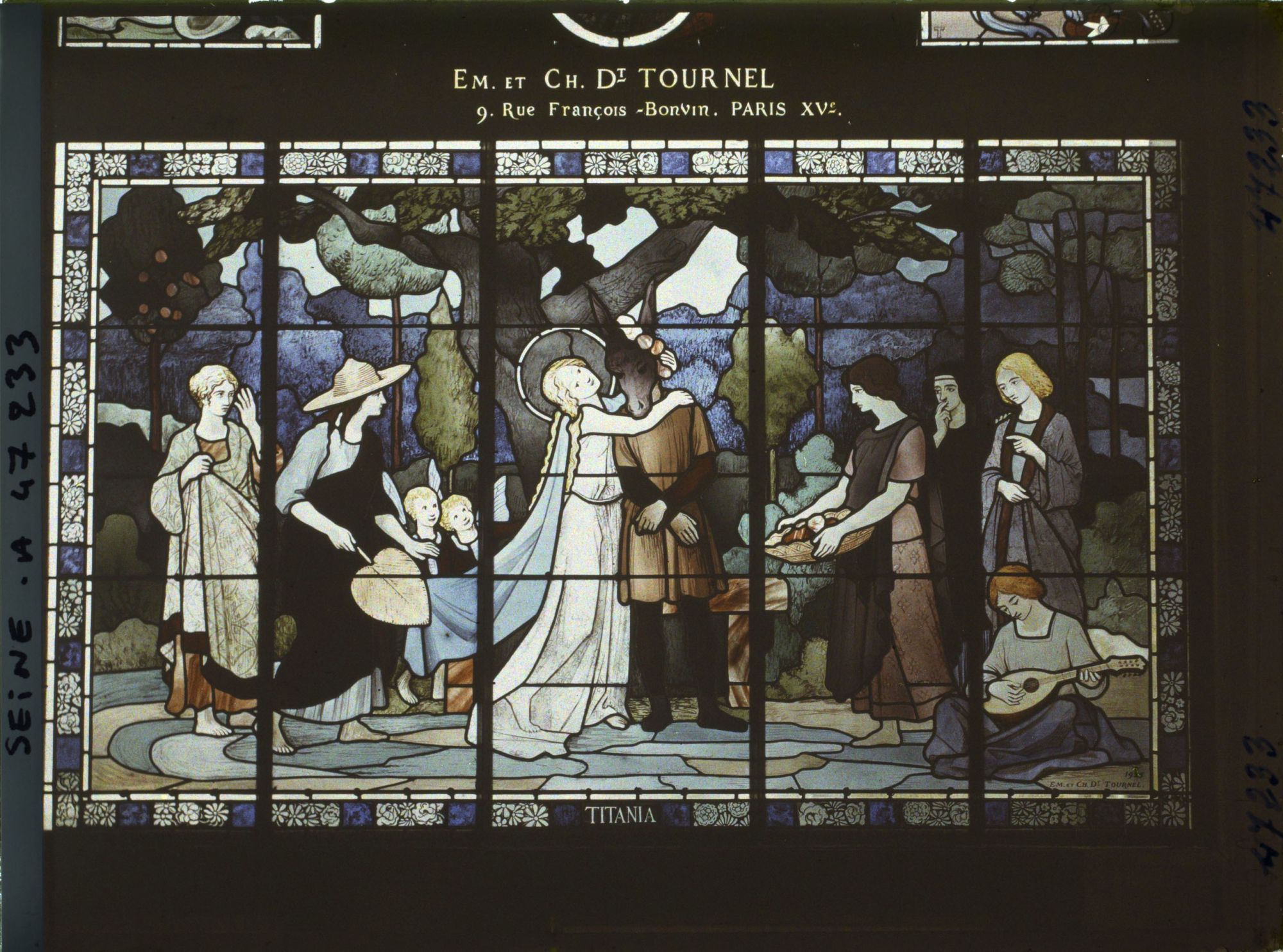 Image représentant L'Exposition des arts décoratifs, Pavillon du Vitrail, Titania, les frères Tournel