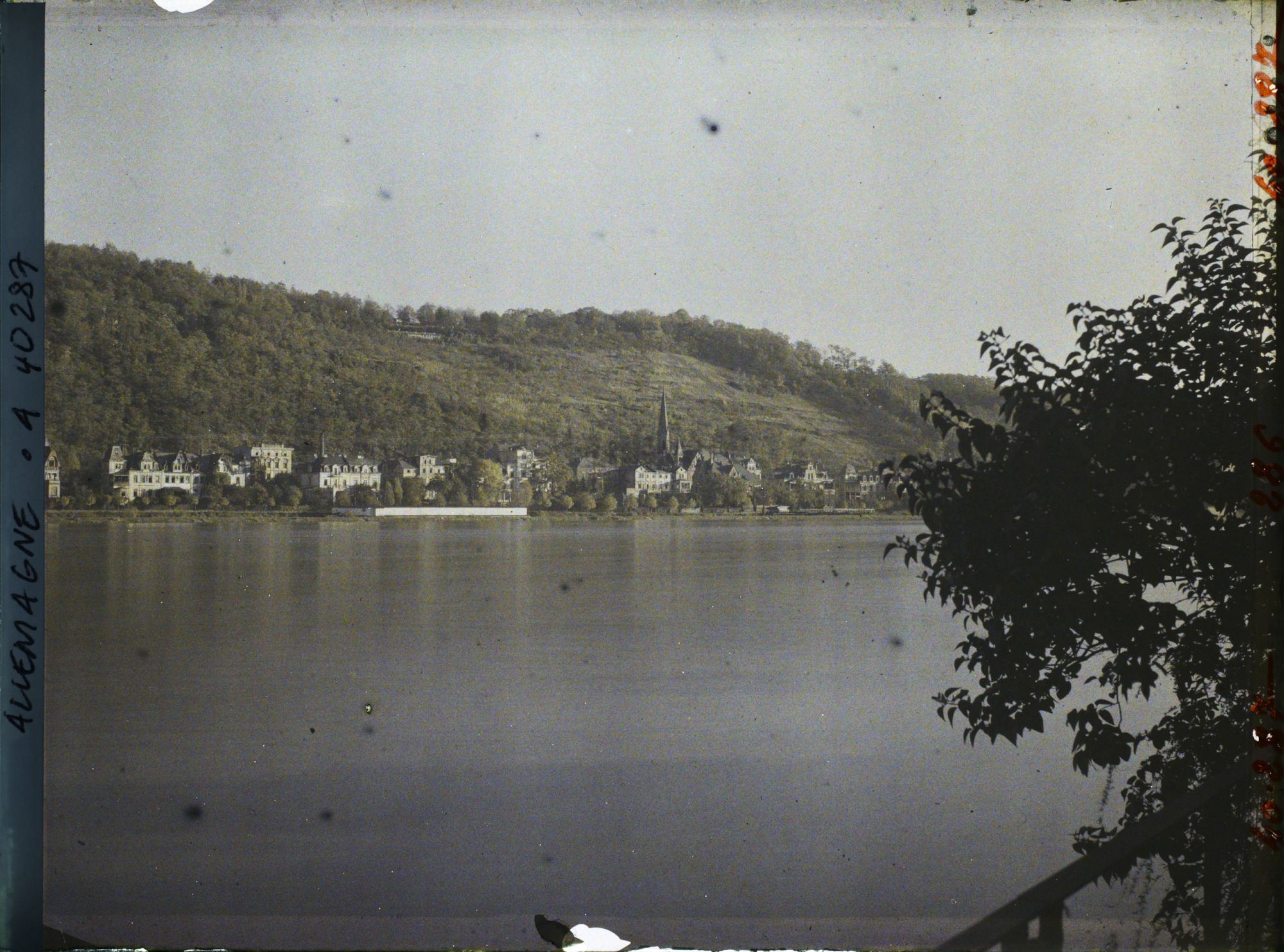 Image représentant Prusse, Coblence, Une vue du Soir sur le Rhin
