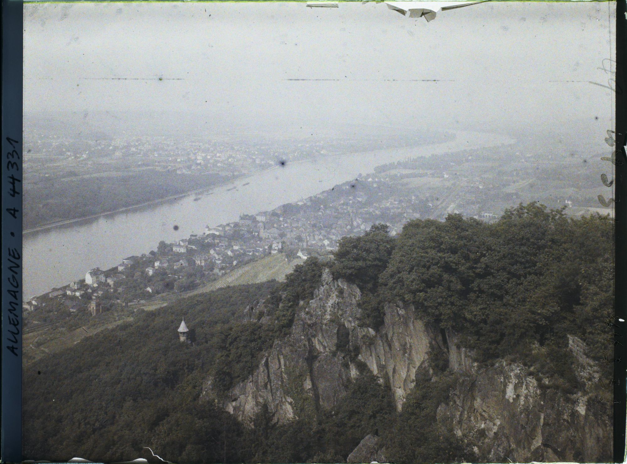 Image représentant Allemagne, Königswinter, Vue s/ le Rhin vers Bonn