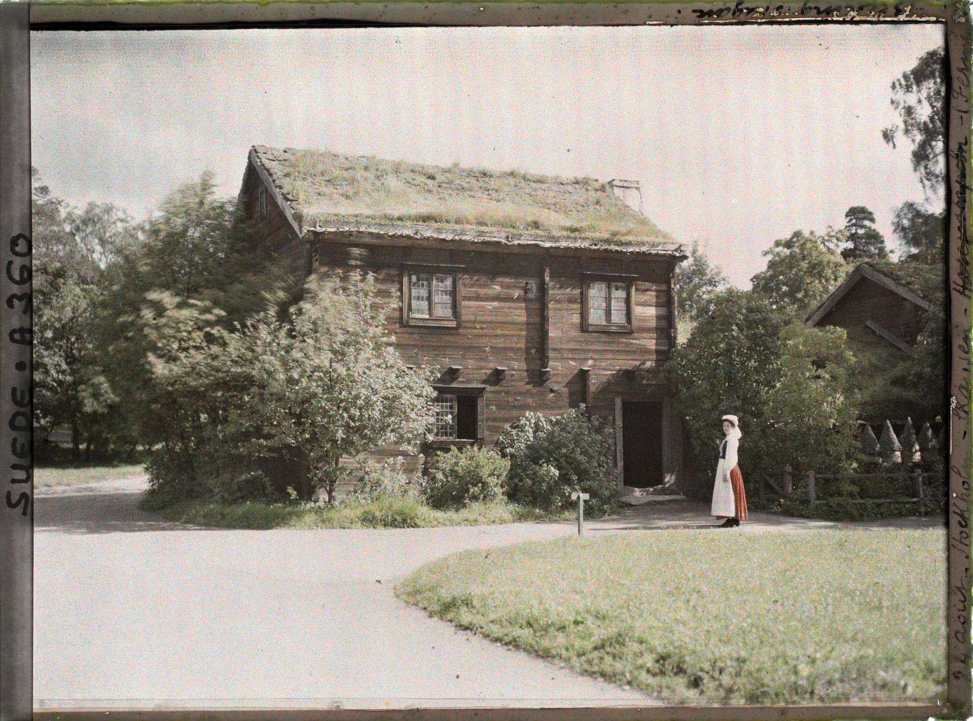 Image représentant Habitation rurale en bois de la province de Blekinge, musée en plein air de Skansen