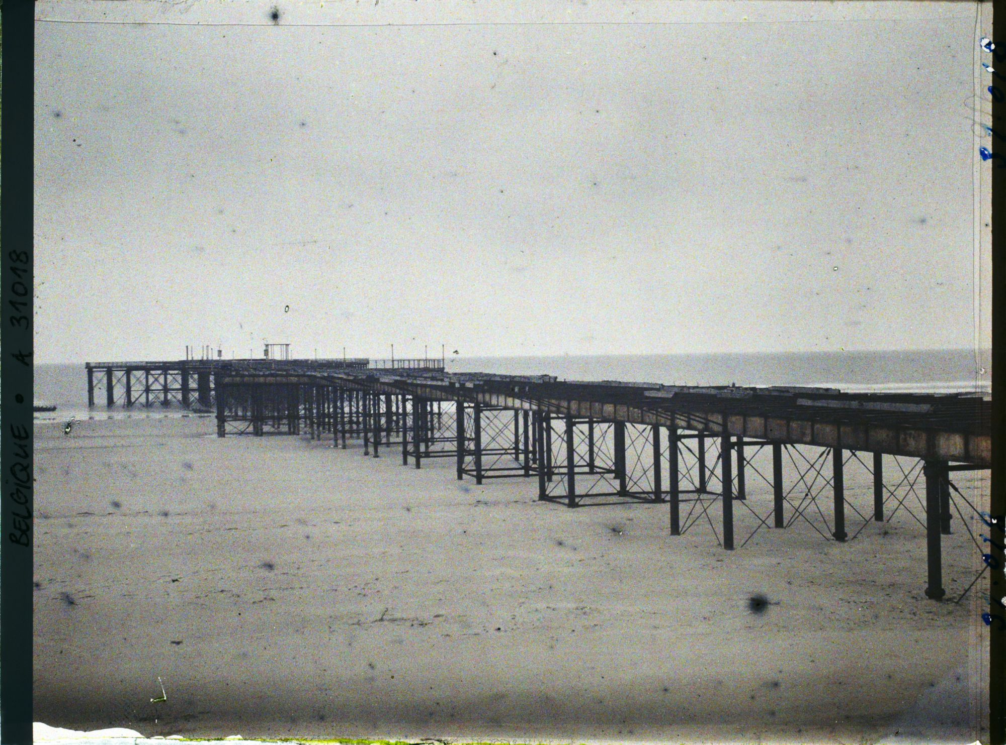Image représentant Belgique, Blankenberghe, Ruines de la jetée- Promenade