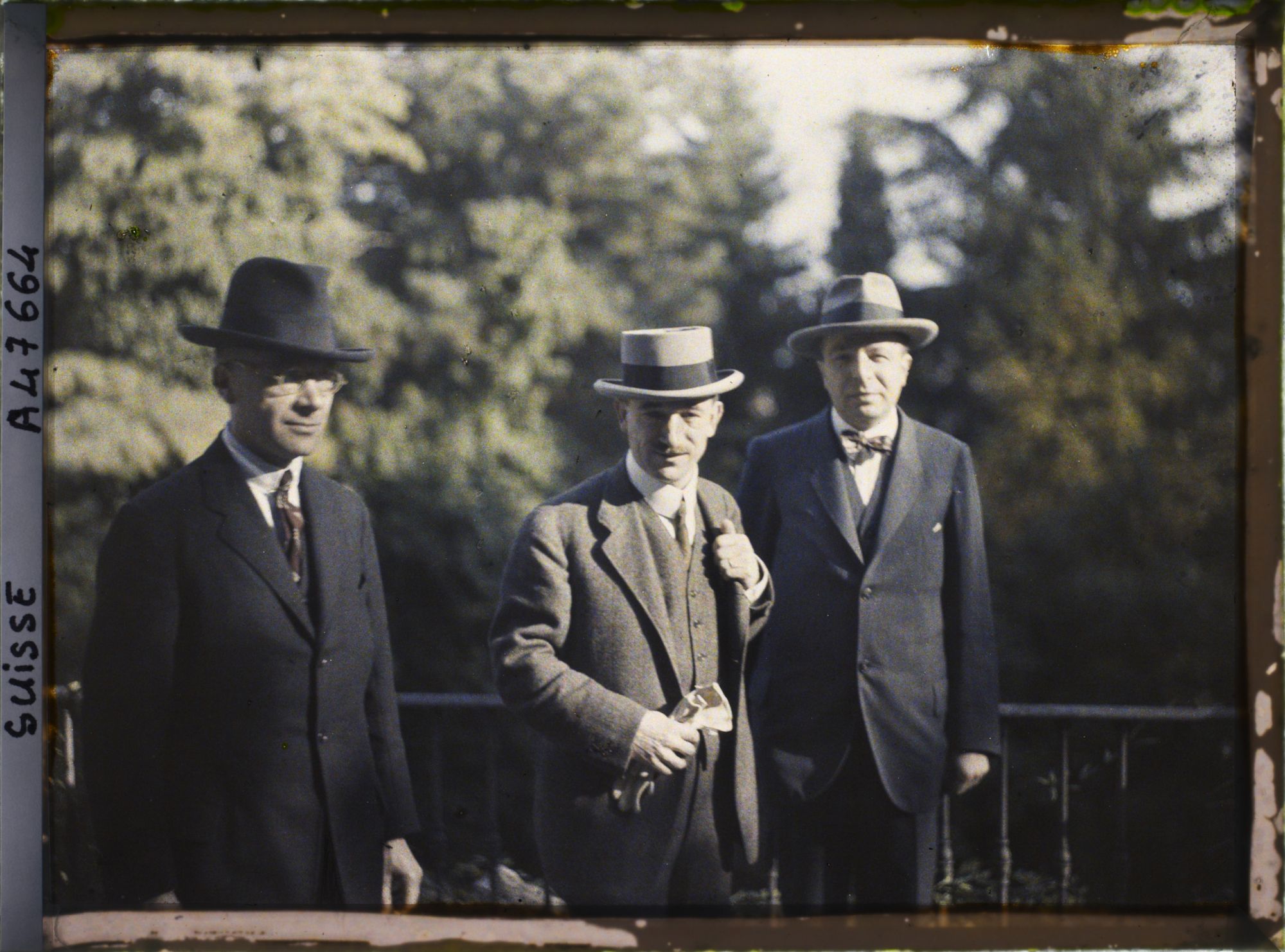 Image représentant Accords de Locarno, la délégation tchécoslovaque (de gauche à droite M. Kretchama, M. Benès, M. Heidrich)