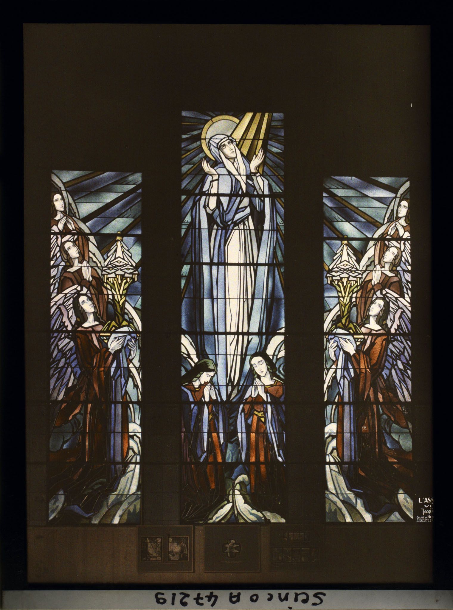 Image représentant L'Exposition des arts décoratifs, Pavillon du Vitrail, L'Assomption, Jacques Gruber