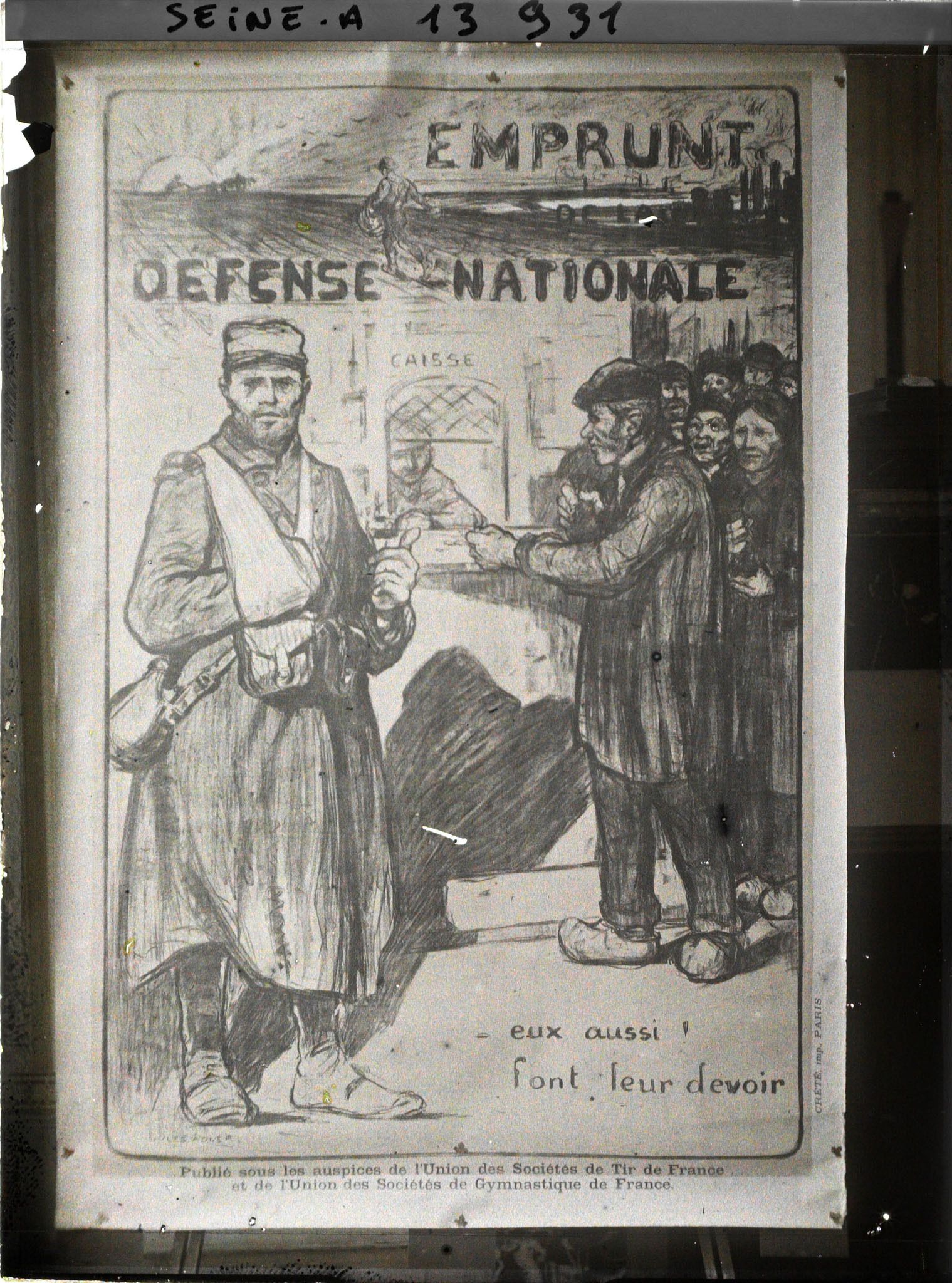 Image représentant Affiche du premier emprunt de la défense nationale en 1915