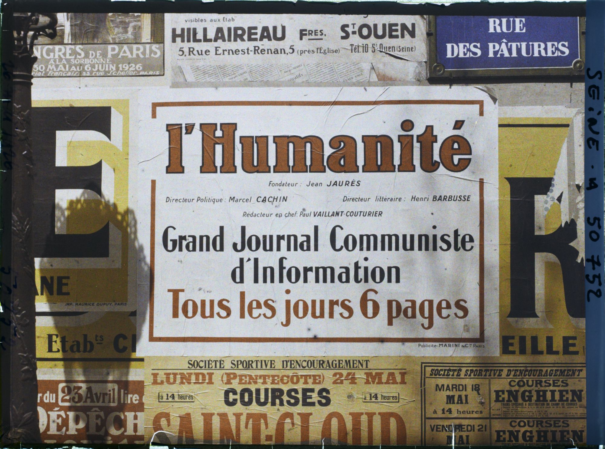 Image représentant Affiche de l'Humanité