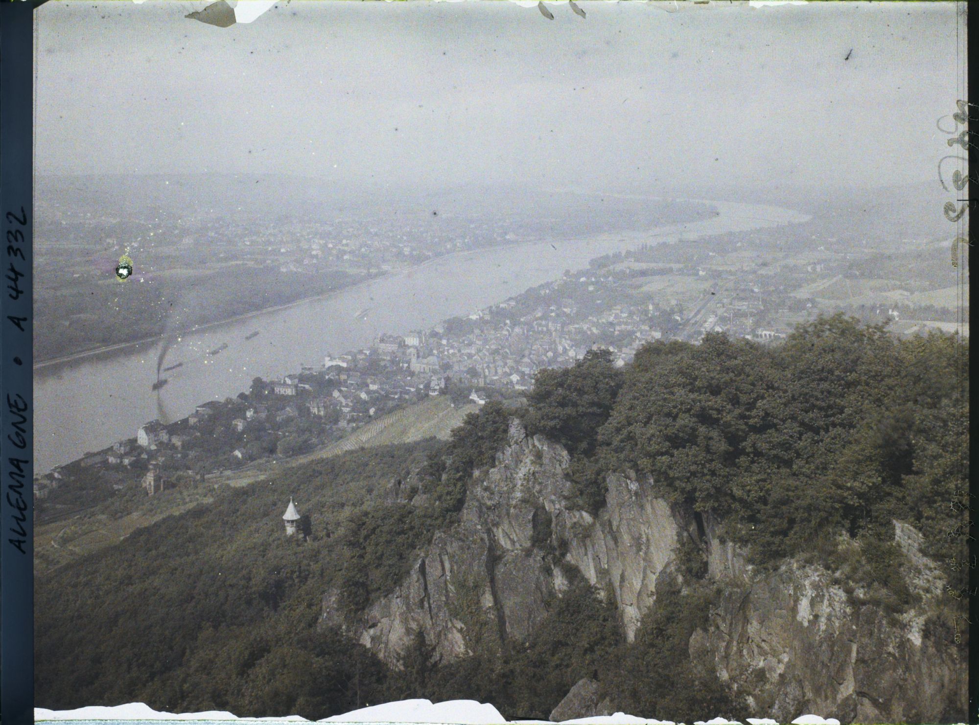 Image représentant Allemagne, Königswinter, Vue s/ le Rhin vers Bonn