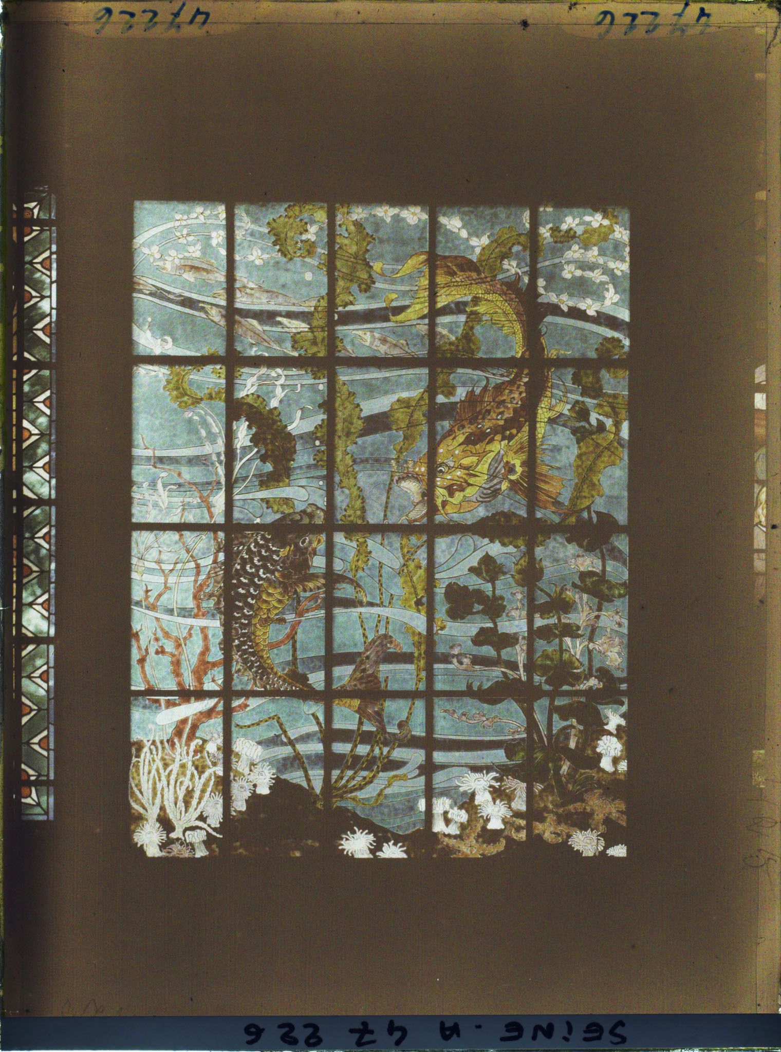 Image représentant L'Exposition des arts décoratifs, Pavillon du Vitrail, La Mer, Léon-Paul Fargue et G. Bastard collaborateur