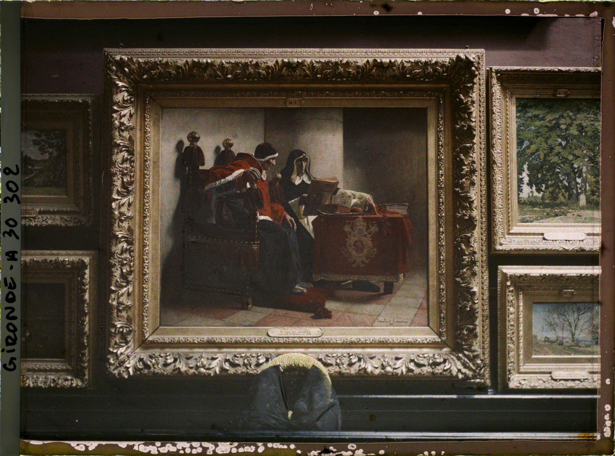 Image représentant Le tableau "Le Pape et l'inquisiteur" de Jean-Paul Laurens, musée des Beaux-Arts
