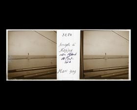 Image représentant La statue de Ferdinand de Lesseps édifiée sur la jetée