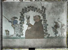 Image représentant Fresque sur un mur du cellier de l'Ecole de la Salle (ou Frères des Ecoles chrétiennes)