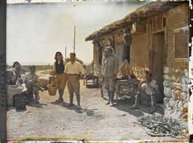 Image représentant La cuisine du camp de Souedie occupé par la " Légion d'Orient "
